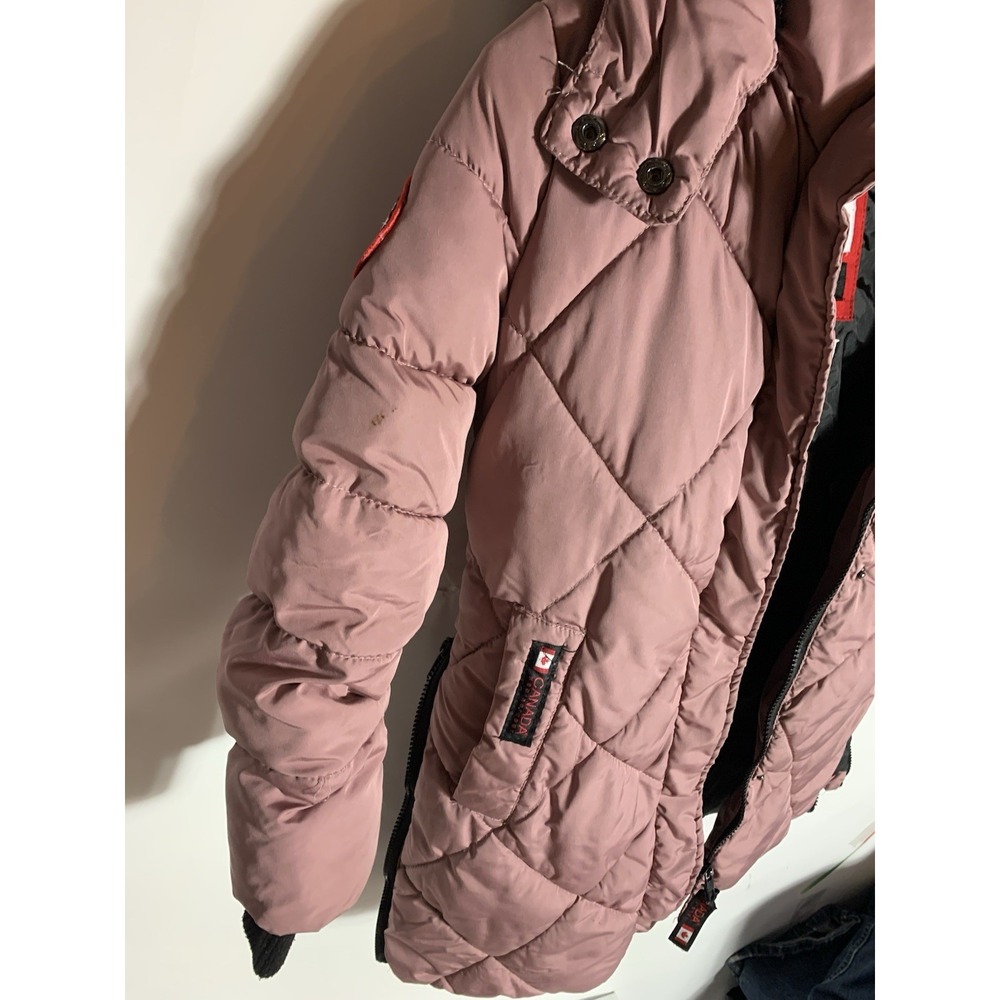 Canada Weather Gear Girls Full-Zip Button-Up Puffer Jacket Size 6 - Picture 9 of 14